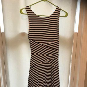 sleeveless striped dress